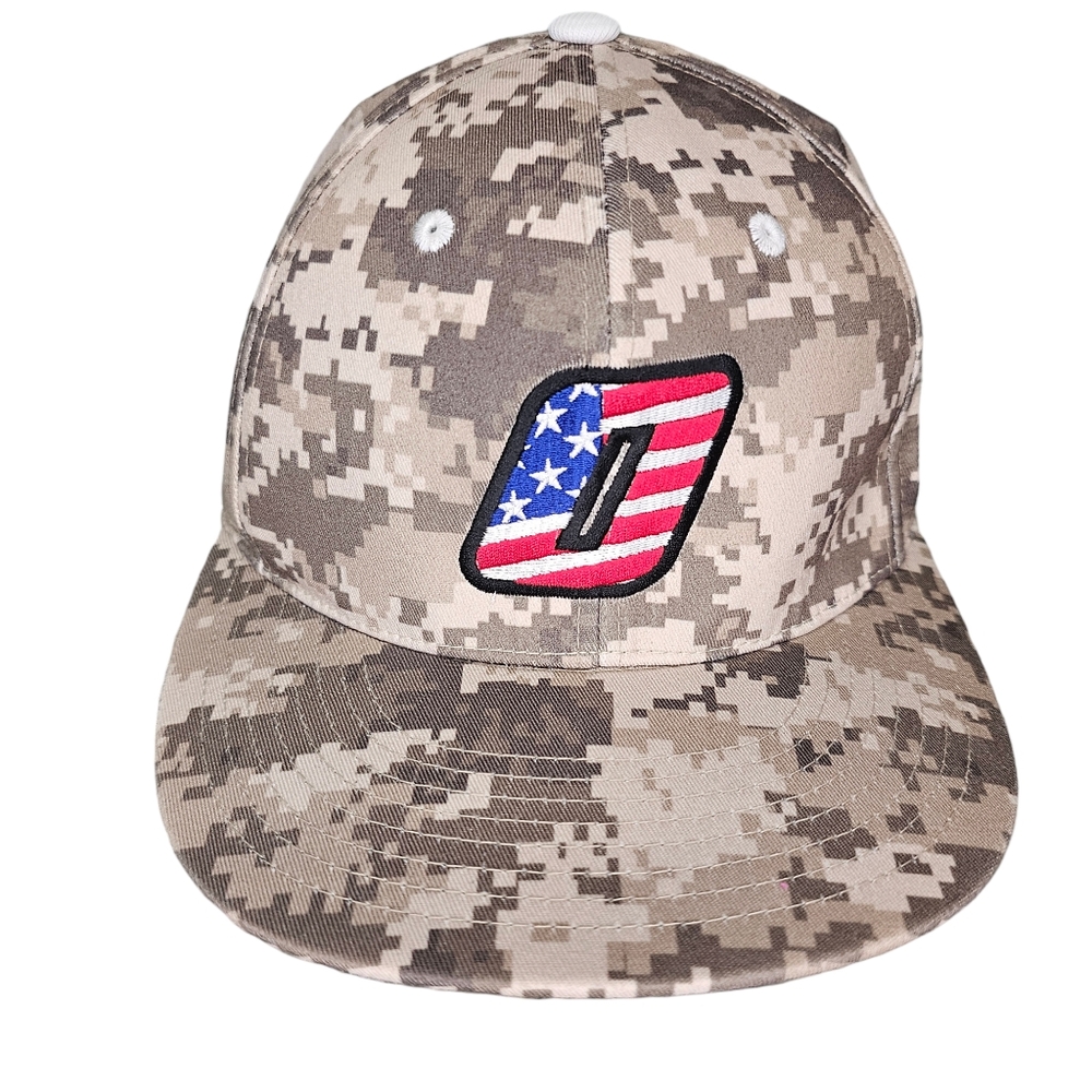 Baltimore Orioles Baseball L-XL Camo Hat U.S. Flag 7 3/8 - 8